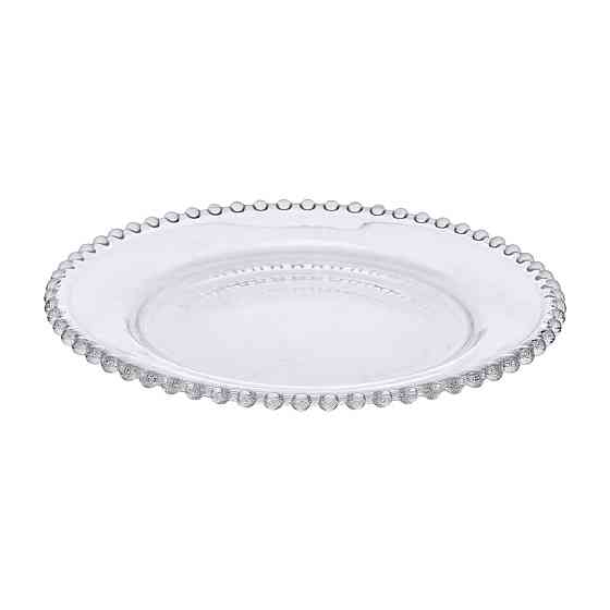 Тарілка десертна скляна Перлини 18,5 см HP-YH-65 Коломия