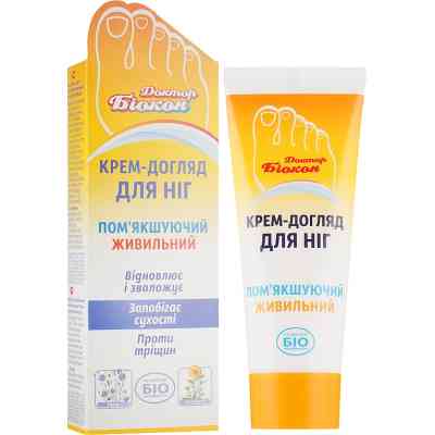 Крем для ног Біокон Доктор Биокон Смягчающий, питательный 75 мл (4820008317803) Винница