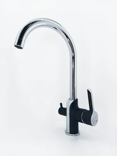 Кухонний змішувач під осмос Mixxus Premium Edem 021 Black латунний колір чорний+хром (MI5925) Чернівці - фото 2