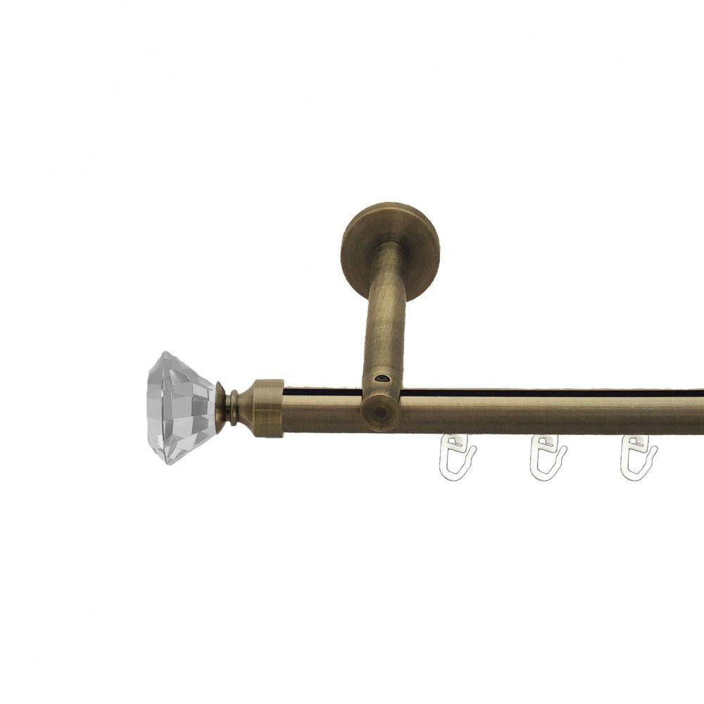 Карниз Orvit Спектралія металевий однорядний циліндр+профіль (16 см) профільна труба  Антик 19 мм 160 см (7218062) Львів - фото 1