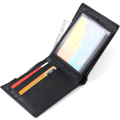 Кошелек Vintage Кожаный Черный (20475) Винница - изображение 5