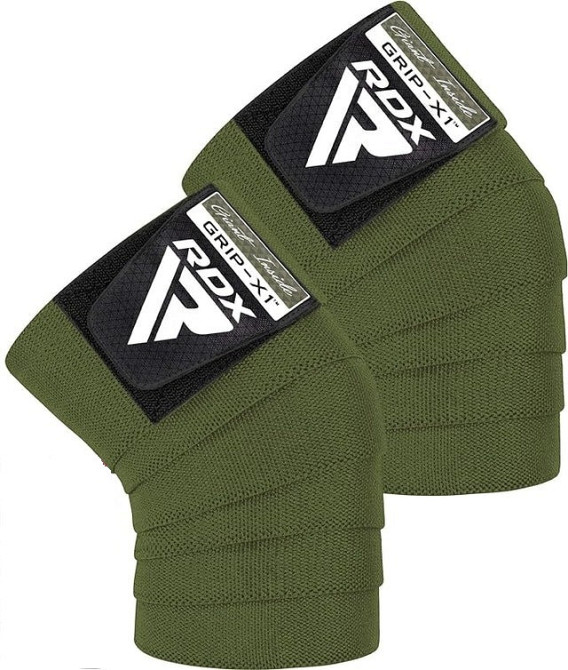 Бинти на коліна RDX K1 GYM Knee Wraps Army Green Кам'янське - фото 1