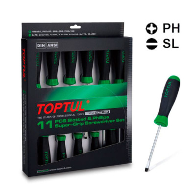 Набор отверток Toptul 11 шт. (GAAE1101) Винница - изображение 1