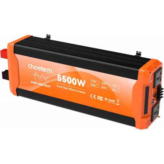 Інвертор автомобільний Choetech 12\220V 5500W (2500Вт), чиста синусоїда Киев