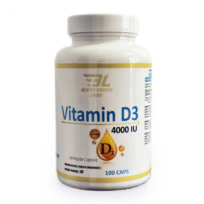 Витамин D3 Bodyperson Labs Vitamin D3 4000 IU 100 caps Луцк - изображение 1