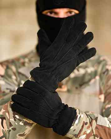 Рукавички флісові чорні ВТ6768 Одеса