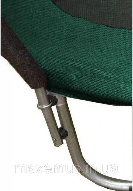 1 Батут детский с внутренней защитной сеткой 312 см батут атлето с лестницей для детей и взрослых зеленый Мостиська - фото 5