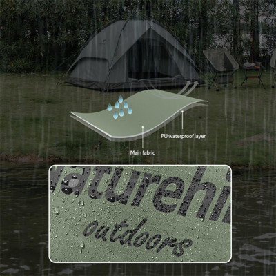 Палатка Naturehike тримісний автоматичний NH21ZP008 темно-зелений (6976023922336) Винница - изображение 4