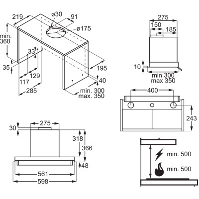 Вытяжка кухонная Electrolux LFP516K Винница - изображение 2