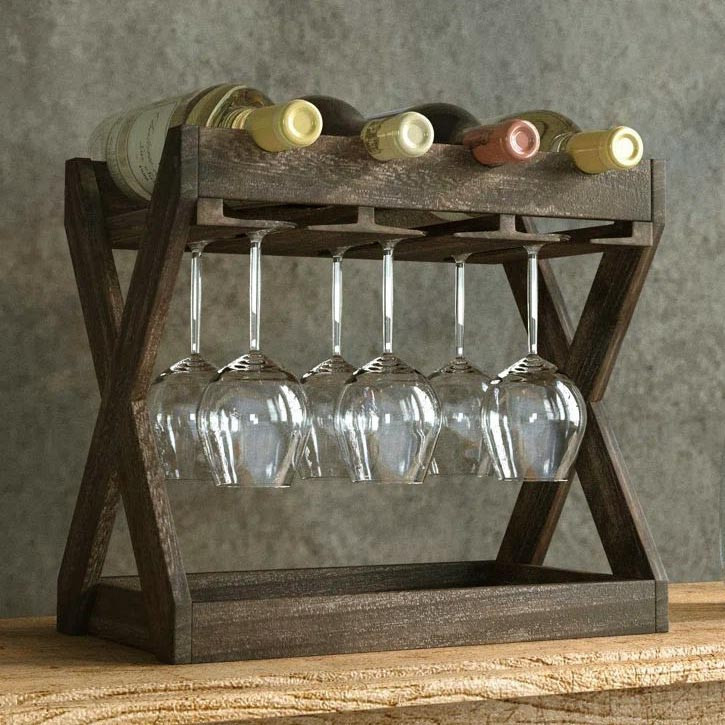 Настольная винная полка 