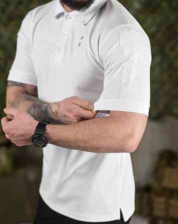 Тактична футболка поло PATRIOT біла ВТ6322 Одеса