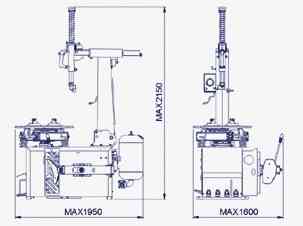Шиномонтажный станок BRIGHT автоматический 10