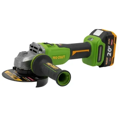 Кутова безщіткова акумуляторна болгарка Procraft ,Болгарка безщіткова акумуляторна  20 В ,Акумуляторна болгарка для дому Львів - фото 10