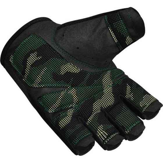 Рукавички для фітнесу RDX T2 Half Army Green PLUS-L Кам'янське