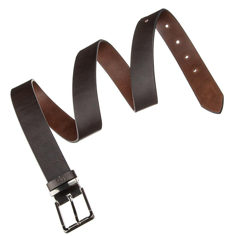 Ремень мужской GRANDE PELLE 11065 кожа Коричневый Киев - изображение 1