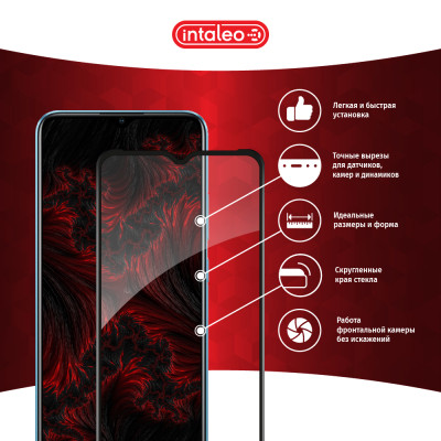 Стекло защитное Intaleo Full Glue RealMe C21Y Black (1283126518515) Винница - изображение 3