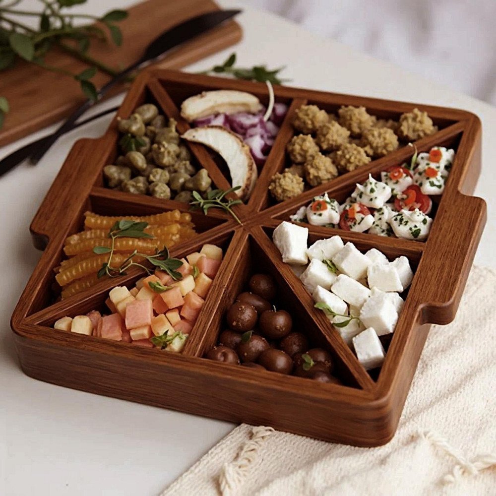 Менажниця дерев'яна "Чідорес" терракот Миколаїв - фото 1