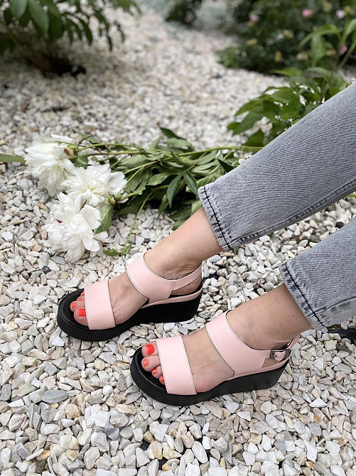 ARLEN Босоніжки жіночі ARLEN Бос-01 пудра (літо, шкіра натуральна) (3791) Коломия - фото 2