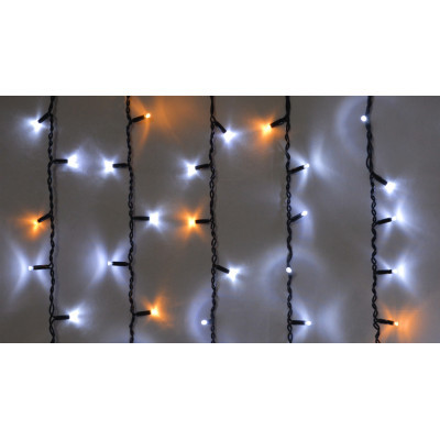 Гірлянда Delux ICICLE 108LED 2x1 м Жовтий flash Білий/Чорний IP44 (90015178) Вінниця - фото 1