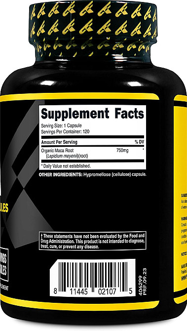 Мака Primaforce MACA Root, 750 mg, 120 Capsules Луцьк - фото 2