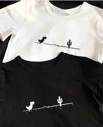 Парні футболки для хлопця та дівчини з написом Game Over Чернівці