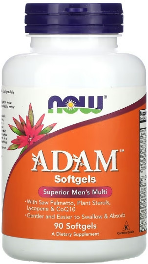 Витамины для мужчин NOW Adam Men's Multi 180 Softgels Киев - изображение 1
