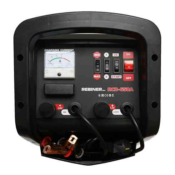 Пуско-зарядний пристрій Rebiner RCD-650A – 12/24 В, 400 А/ч, Гарантія 36 міс Львів