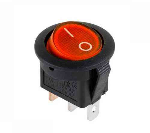 Перемикач KCD5-101-2 ON-OFF (2pin) Червоний. Daier Полтава