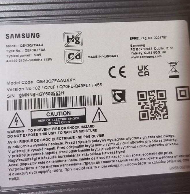 Оригінальний телевізор Samsung QE43Q7FAAU з Європи.Вибір Харків - фото 1