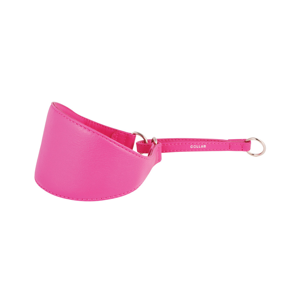 Нашийник-зашморг "CoLLaR GLAMOUR" для хортів без прикрас (ширина 75мм, довжина 38-47см) рожевий Коломыя - изображение 1