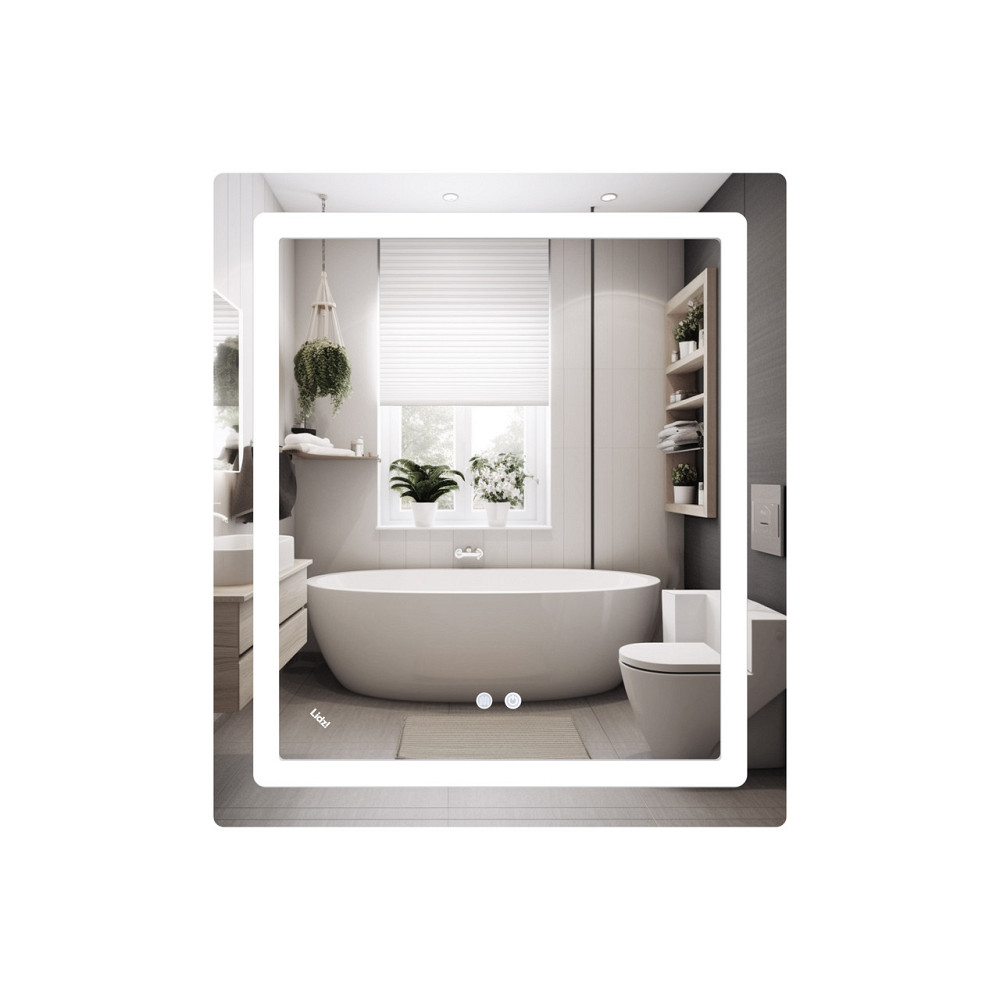Зеркало Lidz Kubis (KU2) 700х800 с LED-подсветкой Touch, с антизапотеванием, с диммером, рег. яркости LD78LF904708048447 Киев - изображение 1