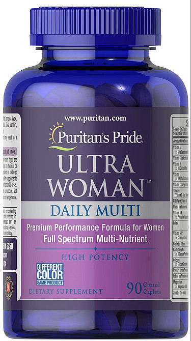 Вітаміни для жінок Puritan's Pride Ultra Woman™ Daily Multi Time Release 90 capl Луцьк - фото 1