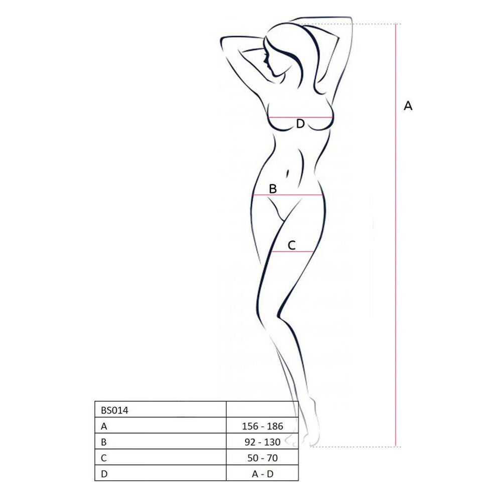 Бодистокинг Passion BS014 black, комбинезон, крупная сетка Sex Aura Киев - изображение 5