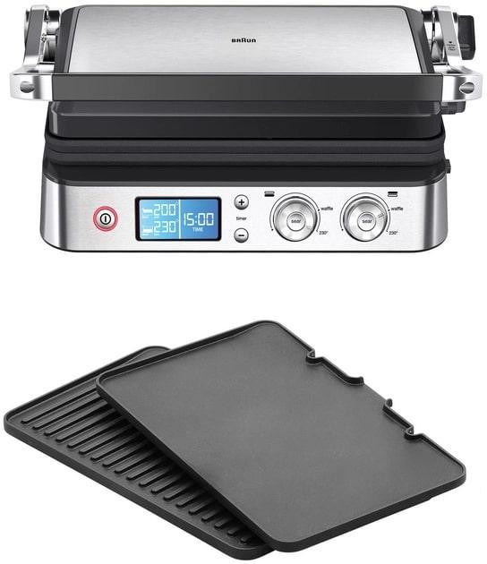 Гриль Braun MultiGrill 9 CG 9040 нержавіюча сталь із чорним Харьков - изображение 14