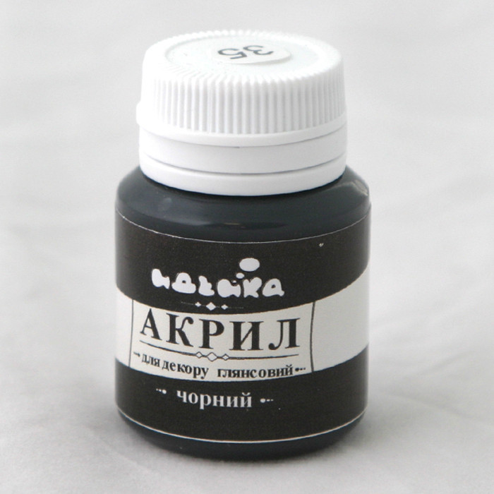 Акрил для декору "Чорний", 20мл, шт Київ - фото 1