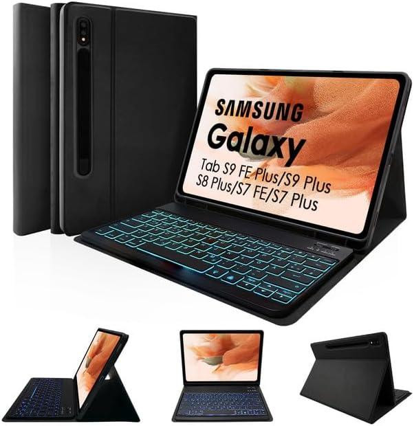 Фирменный чехол-клавиатура для Samsung Galaxy Tab S10+ /S9+ Plus /Tab S9 FE+12.4 дюй SM-X810/SM-X816B/SM-X818U/SM-X616B 2023 Днепр - изображение 1