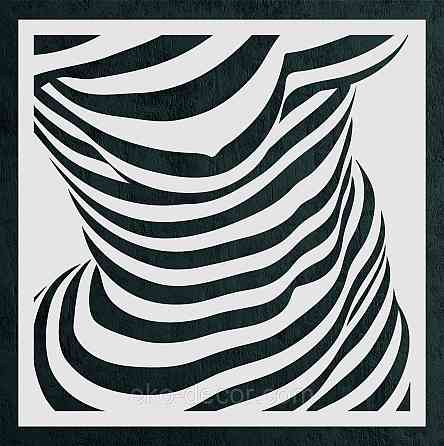 Декоративное настенное Панно «Силуэт женщины», Декор на стену 50*50 см, Белый Киев