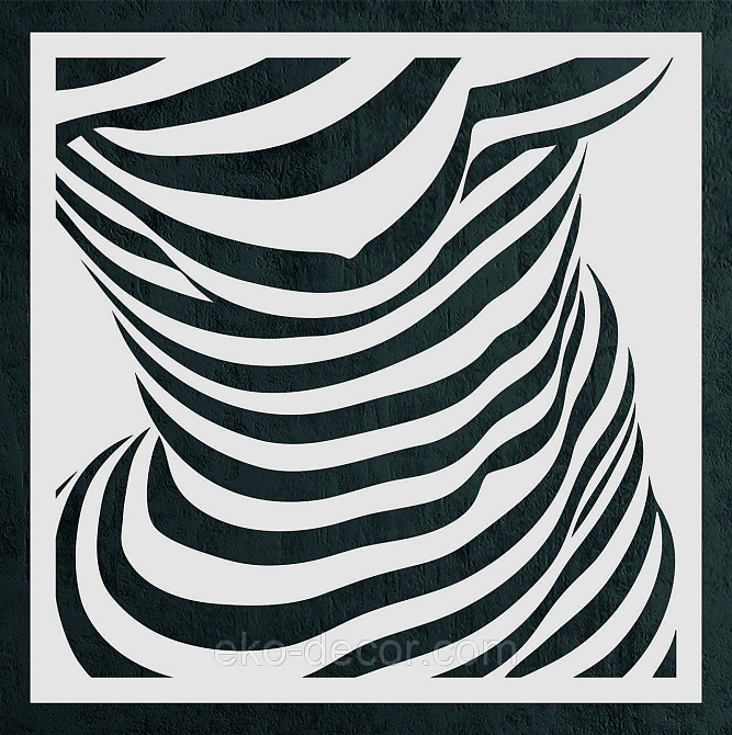 Декоративное настенное Панно «Силуэт женщины», Декор на стену 50*50 см, Белый Киев - изображение 4