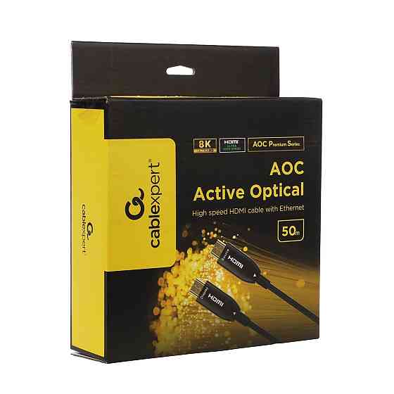 Кабель Cablexpert HDMI — HDMI V 2.1 (M/M), 50 м, Black (CCBP-HDMI8K-AOC-50M-EU) ( 21034 ) Харьков