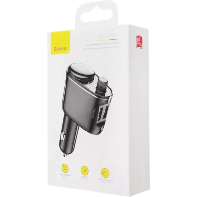 FM модулятор Baseus FM Launcher Locomotive 3.4 A 2 USB (CCHC000001) Вінниця - фото 7