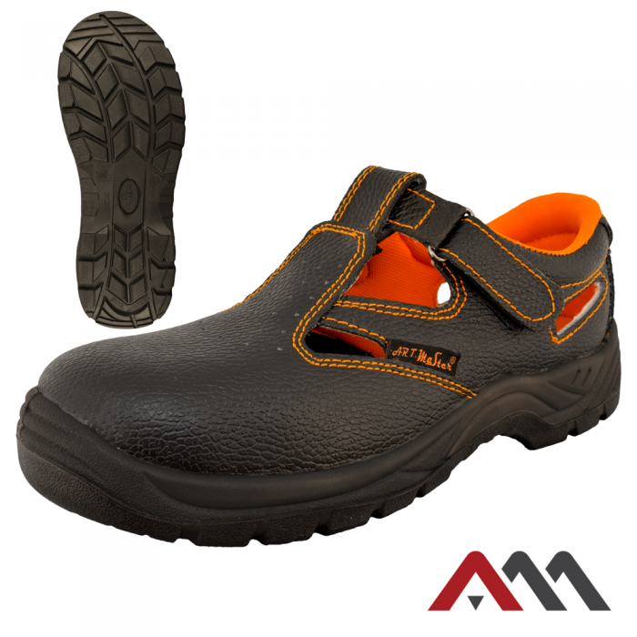 Робочі сандалі з пресованої шкіри з металевим носком. 41 Київ - фото 1