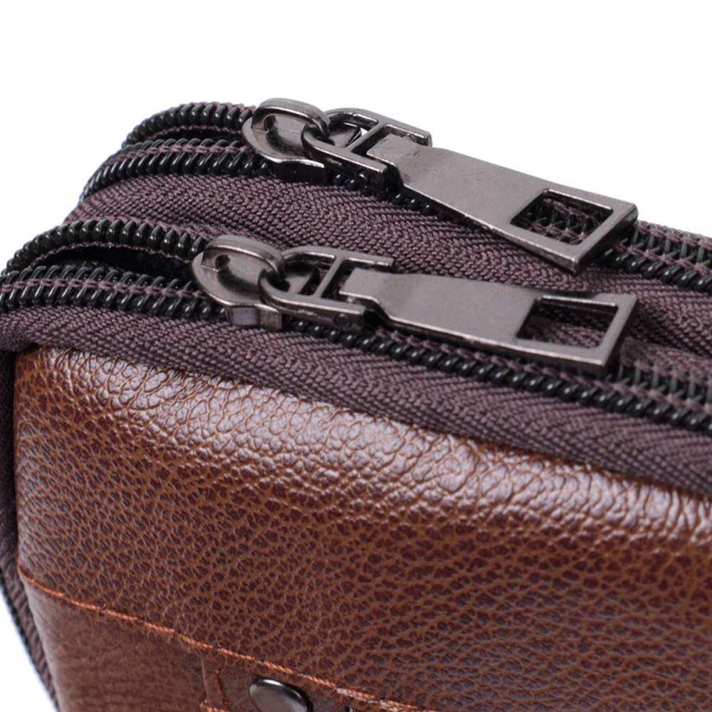 Сумка для мужчин на два отделения из натуральной кожи Коричневый (Vintage) Киев - изображение 10