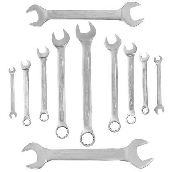 Набір ключів комбінованих та ріжкових 12пр. (6х7,8х9,10,11,12,13,14,17,19,22,24х27,30х32мм), в пласт Одеса