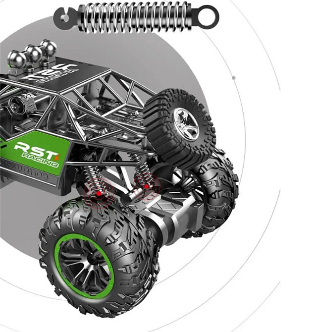 Дитяча іграшкова машинка Джип Баггі на пульті і акумуляторі зі світлом синій Київ - фото 5