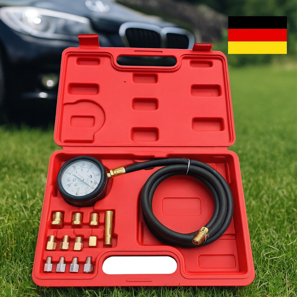 Манометр ONEX OX-659 тестер тиску масла в двигуні набір для перевірки системи мастила двигуна комплект для вимірювання тиску Львів - фото 1