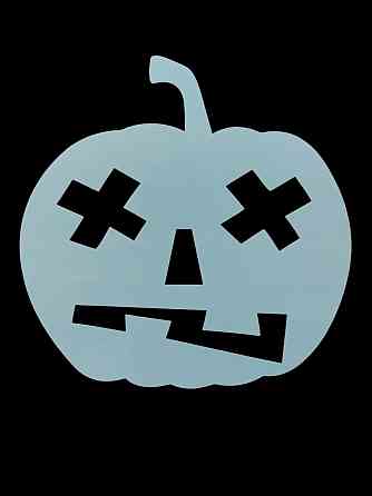 Хэллоуин трафарет Тыква 20 на 16 см серый Киев