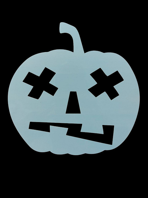 Хэллоуин трафарет Тыква 20 на 16 см серый Киев - изображение 1