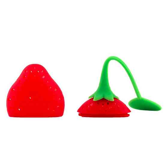 Ситечко для чая клубника 195 мм красный Киев