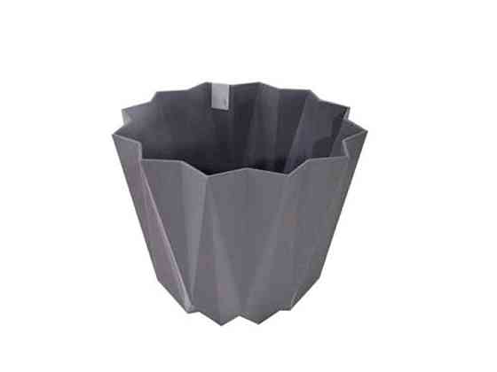 Горщик для квітів PRIZMA (15,5х13см) 2,25л (антрацит) ТМ ELIF PLASTIK Solmir Київ