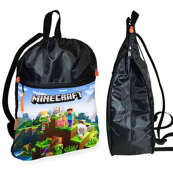 Шкільний рюкзак дитячий Minecraft + Сумка для взуття спортивної форми рюкзак-мішок для хлопчика (01728) Київ